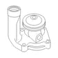 Water Pump with Pulley Fits John Deere Models F2244R F2244R-A F2244R-R F2244R-R-