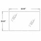F44630 Lower Rear Window Glass Fits Case-IH Backhoes 580D 580E 680L 780B++