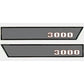 Hood Decal Set Fits Ford 3000 1965-1968 3-cyl - UK Made Vinyl Sticker Kit