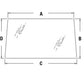 F98367 Rear Window Glass Fits Case 1896 2094 2096 3394 3594 4494 4894 ++ Tractor