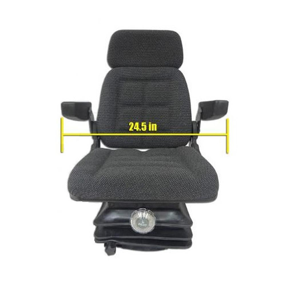 FAA1214 Fabric Seat Assembly with Arm Rests Fits Massey 2705 Fits Case 1070