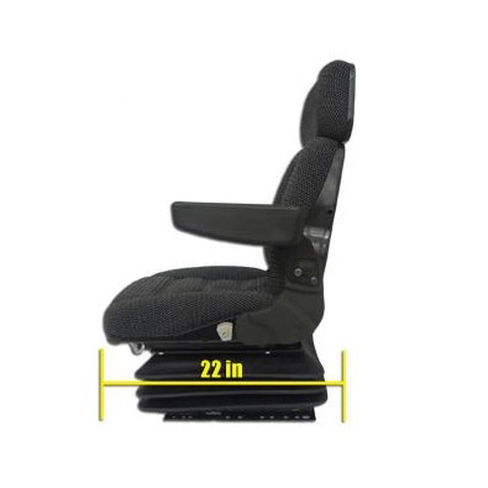 FAA1214 Fabric Seat Assembly with Arm Rests Fits Massey 2705 Fits Case 1070