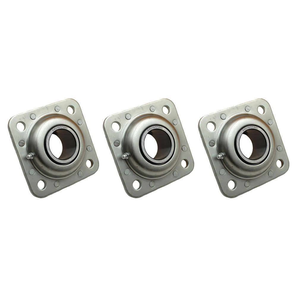 Qty 3: Flanged Disc Bearing
 Fits Riverside Tractor Replaces FD209RA