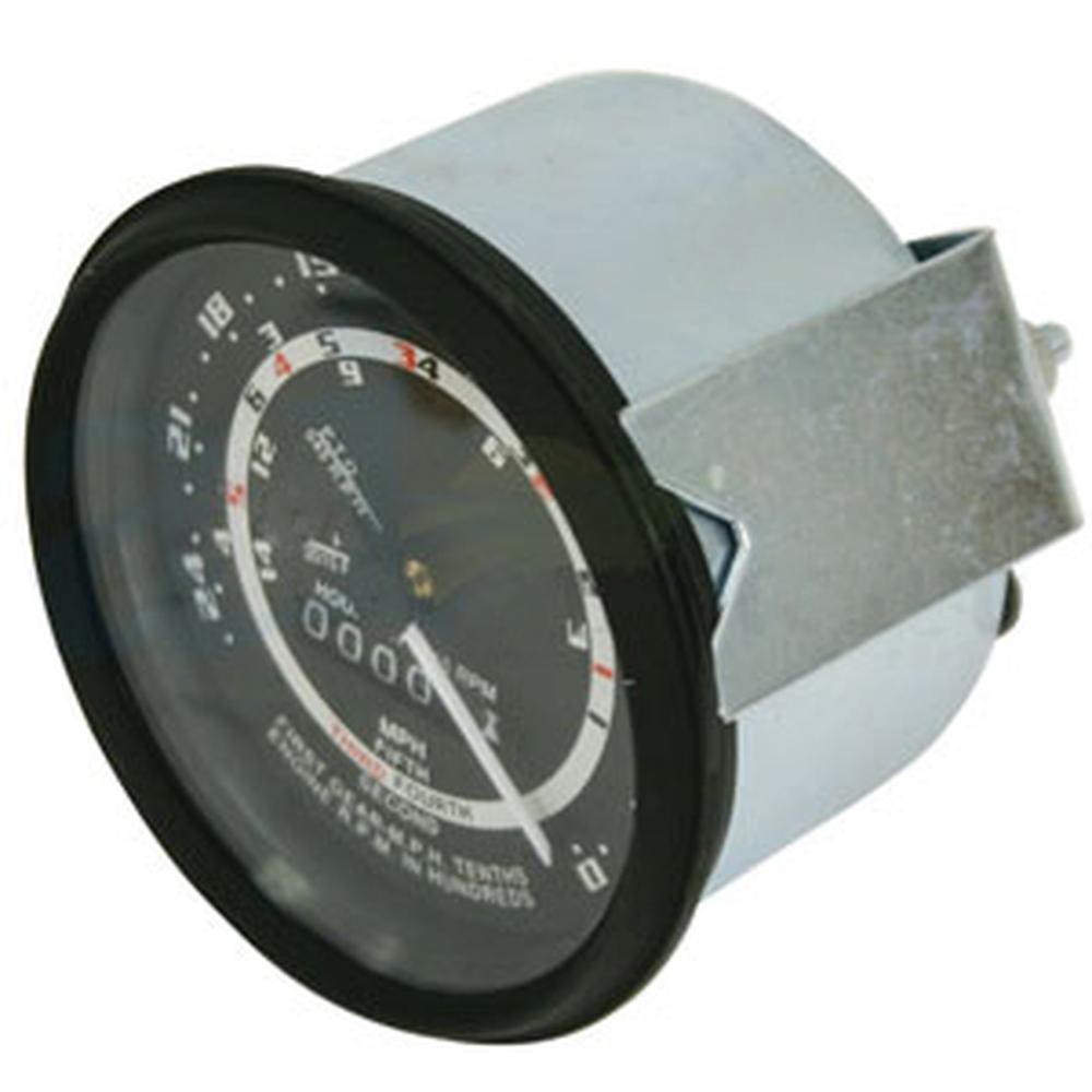 Black Tachometer w/ Cable Fits Ford/New Holland Replaces 84220735