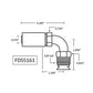 Crimp Coupling Inverted Flare Male Fits Oliver Replaces agricultural