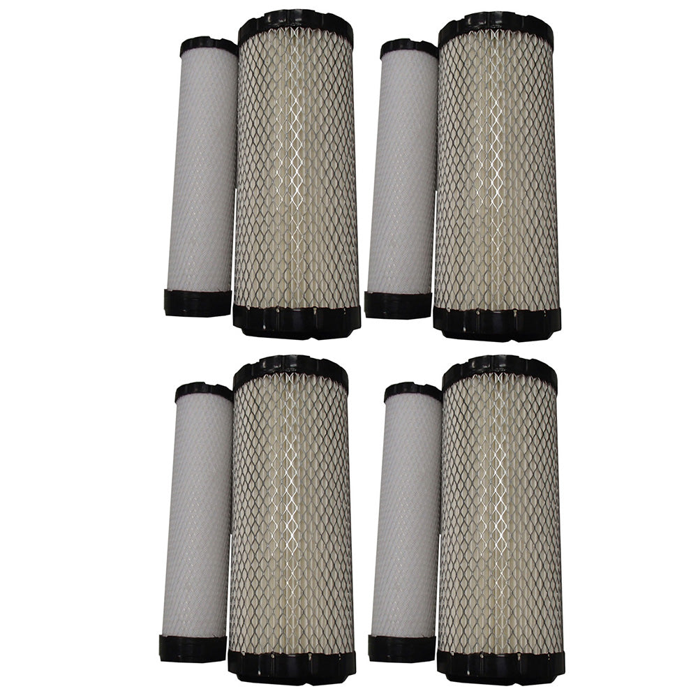 4PK Inner & Outer Air Filter Kit Fits Kawasaki 11013-7020 Kohler 25 083 01-S