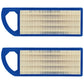 Qty 2: Air Filter Fits CRAFTSMAN Replaces 33425