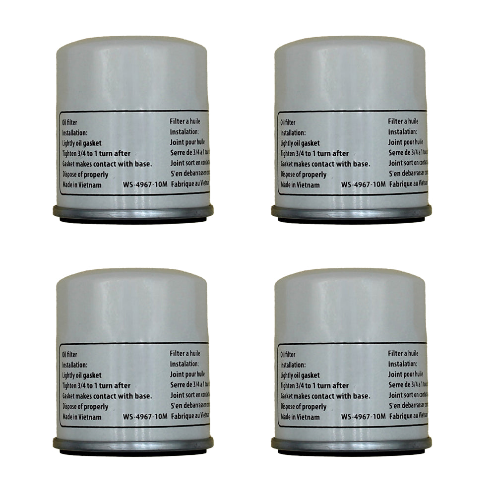 Qty 4: Transmission Filters Fits Toro Replaces 109-3321