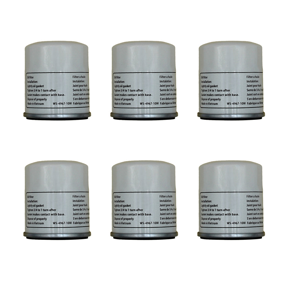 Qty 6: Transmission Filters Fits Toro Replaces 109-3321