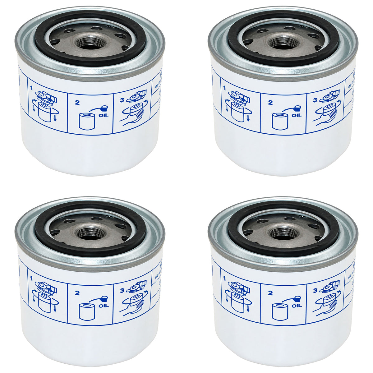 Qty 4: Oil Filter Fits Terex Replaces 17321-32430