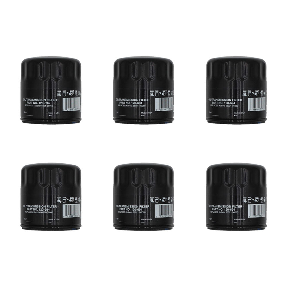 6 Transmission Filters Fits Kubota All "B" Series HHK20-36990 HHK20-36990