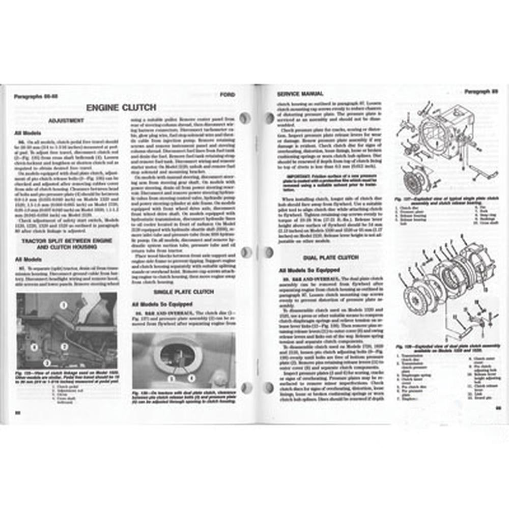 I&T Shop Manual FO-46 Fits Ford 1120 1220 1320 1520 1720 1920 2120