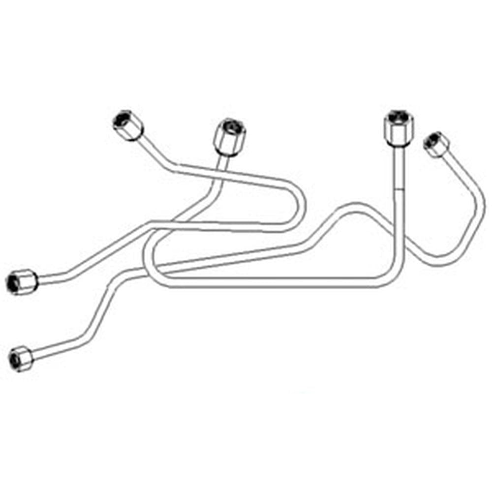 FPL555 Tractor 3 Cylinder Injection Line Set Fits Ford/New Holland 3000