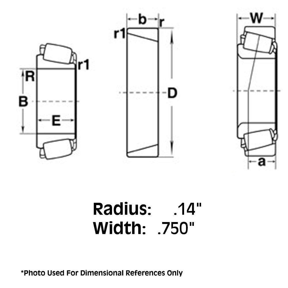 Bearing - Cone Tapered Roller Fits Case fits Minneapolis Moline fits Gehl