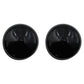 QTY 2: Front Spindle Cap(Black)
 Fits John Deere Replaces M128102