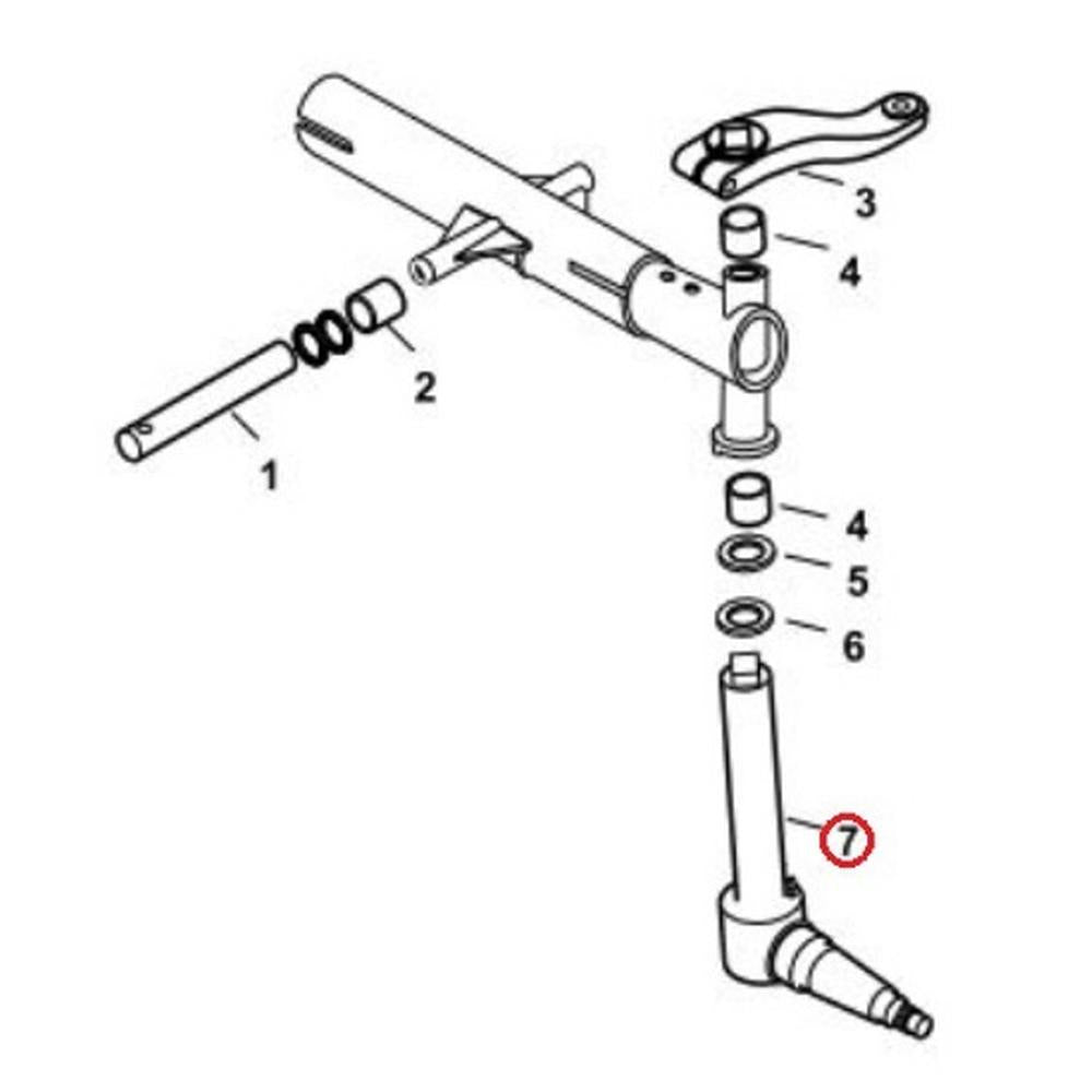 Spindle RH fits Long 310, 350, 360, 445, 460, 510 TX10808