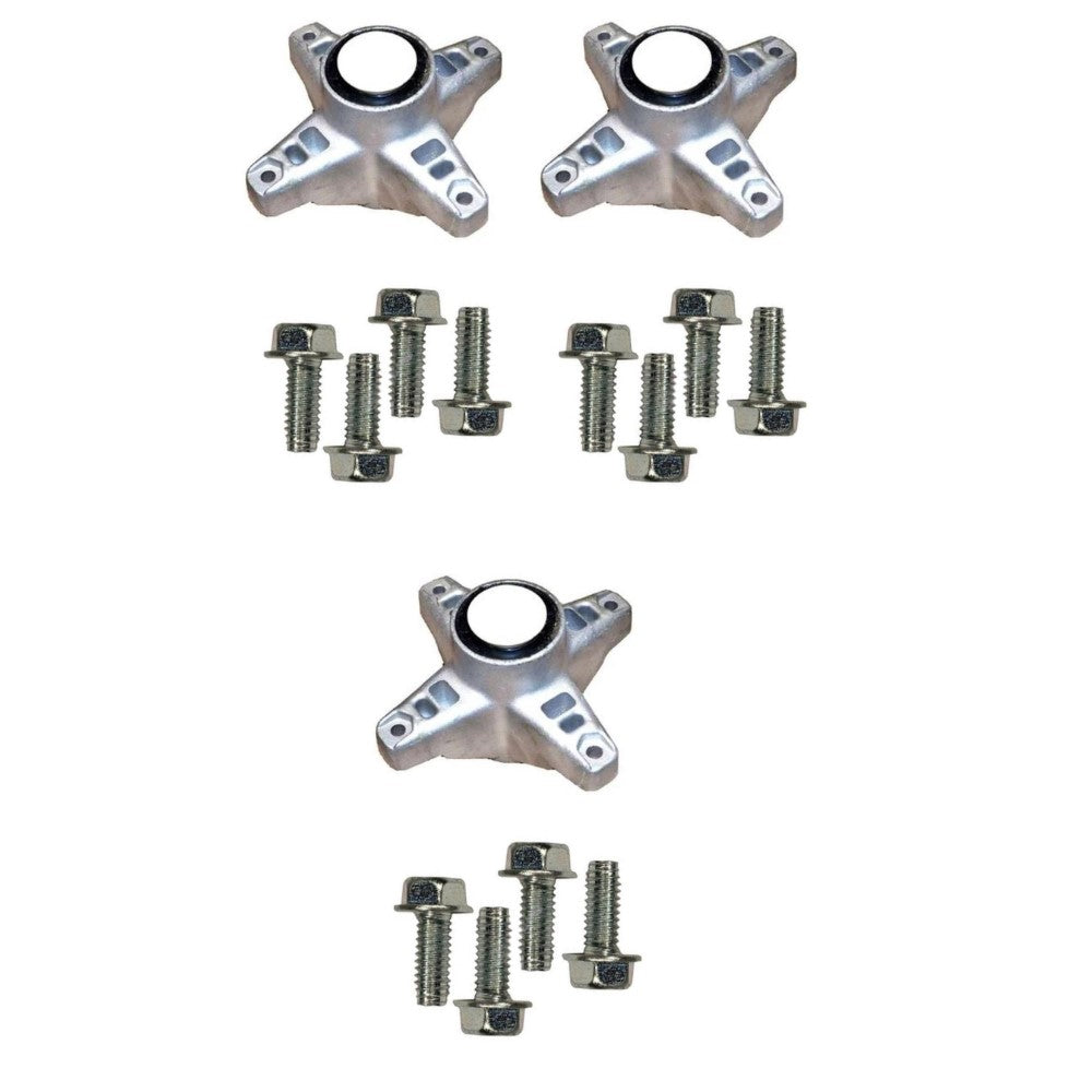 Qty 3: Spindle Assembly & Bolts  Fits MTD Replaces 159830