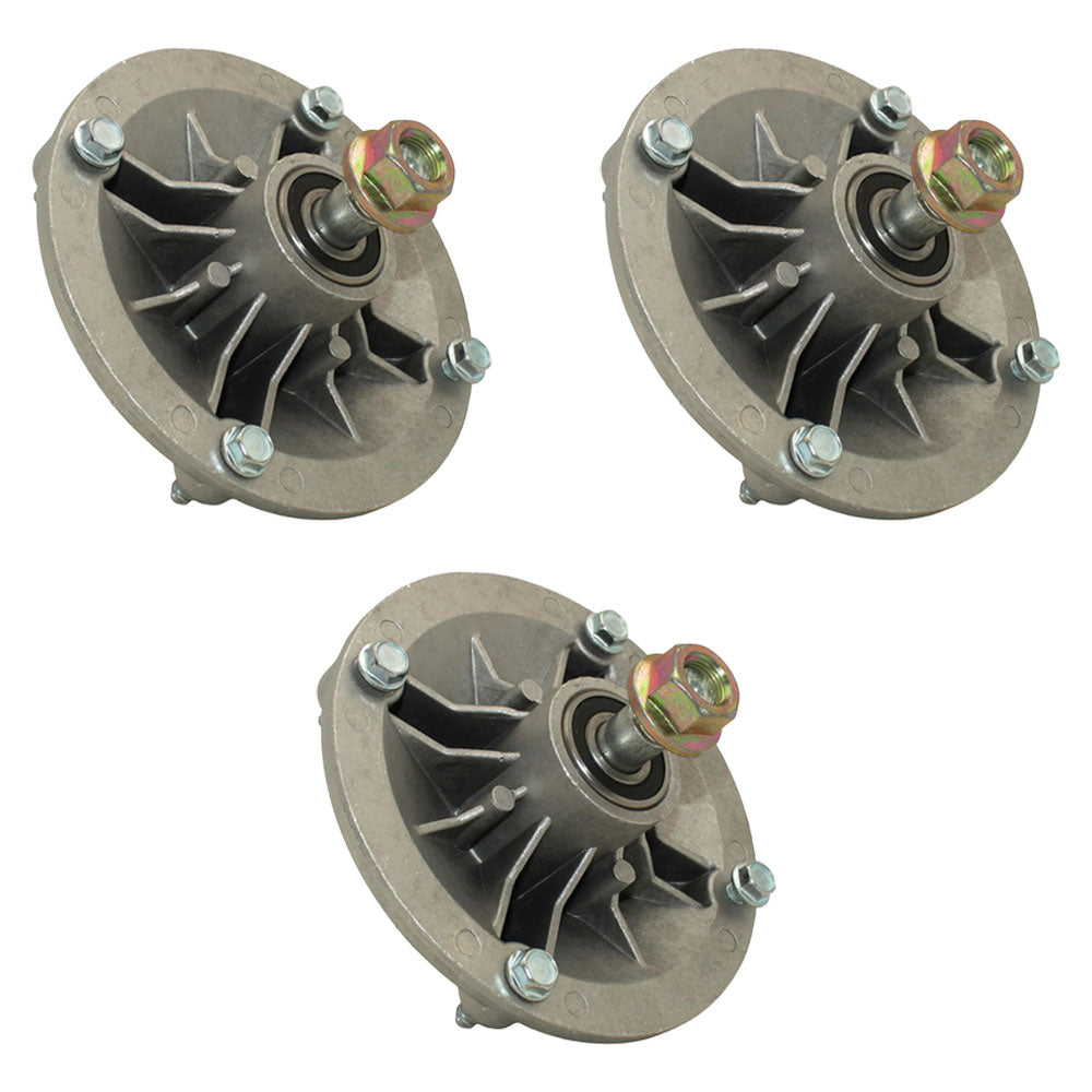 (3) SPINDLE HOUSING ASSEMBLIES w/ Shafts Fits Toro TimeCutter 42" 50" Deck