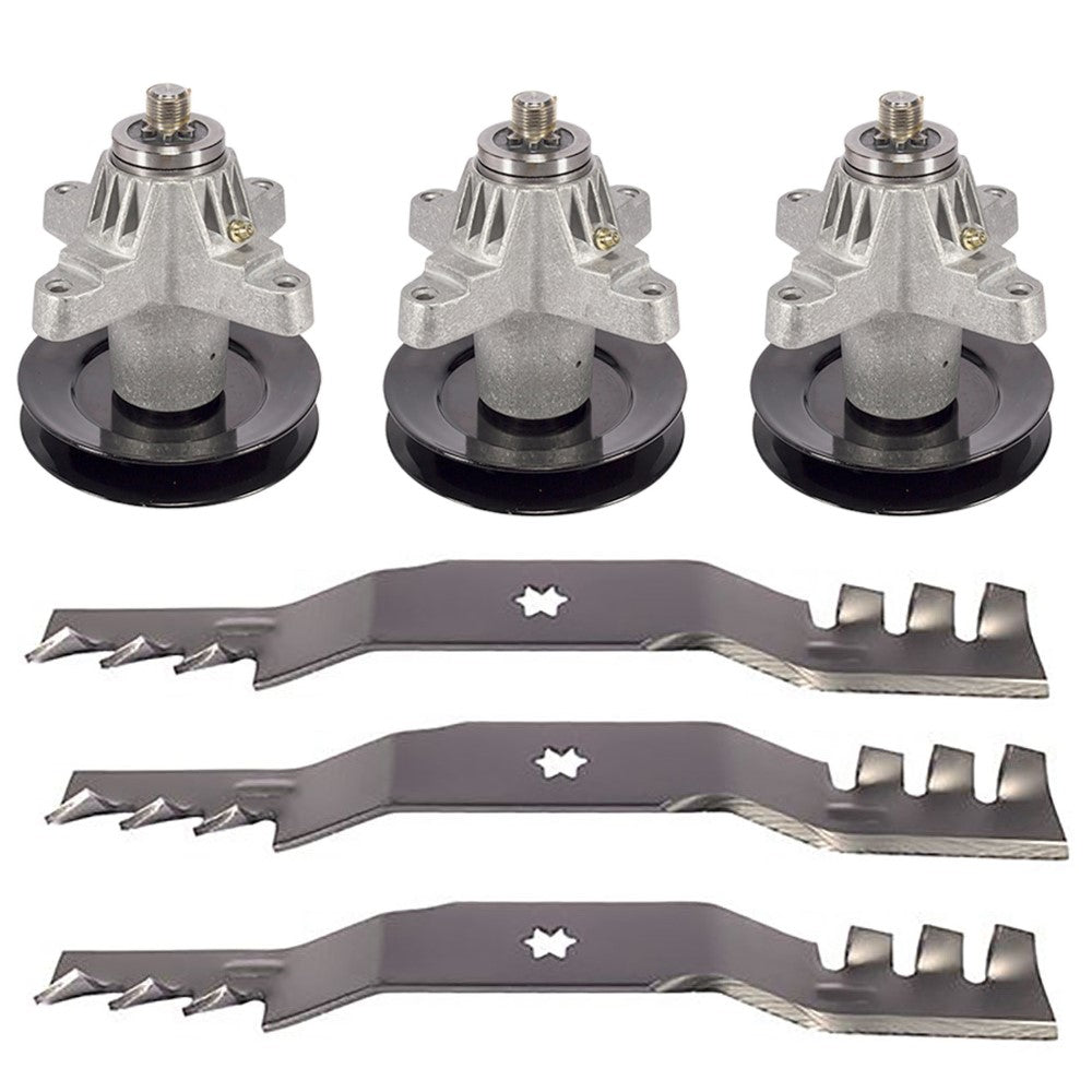 50" Mower Spindle Mulching Blades Fits Cub Cadet LT1050 LTX1050 LGT1050 LGTX1050