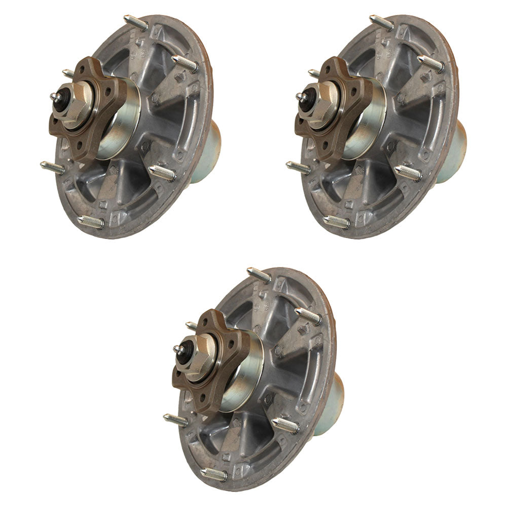Set of (3) Mower Deck Spindles
 Fits John Deere Replaces TCA17517