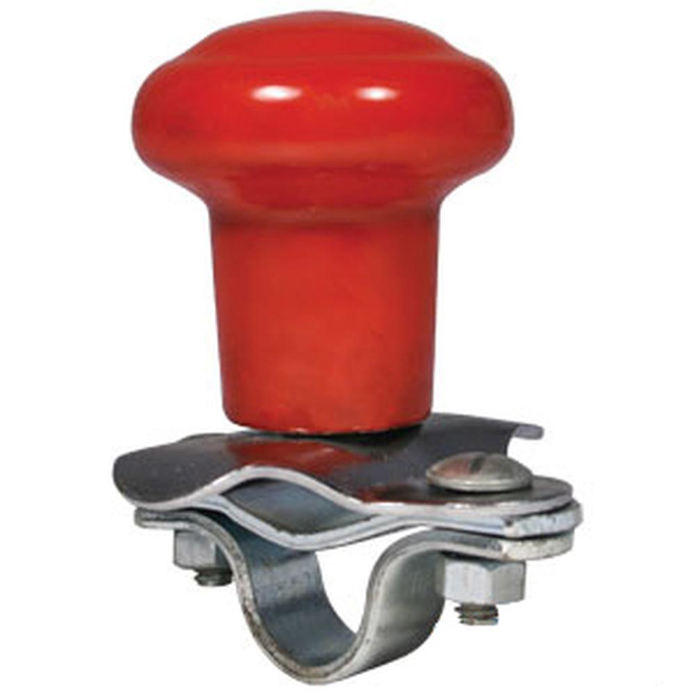STEERING WHEEL SUICIDE KNOB RED For Farm Tractor, Lawn Mower and More