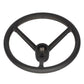 Steering Wheel Leather Wrapped Black Fits John Deere 6420 6620 6300 6600 6400