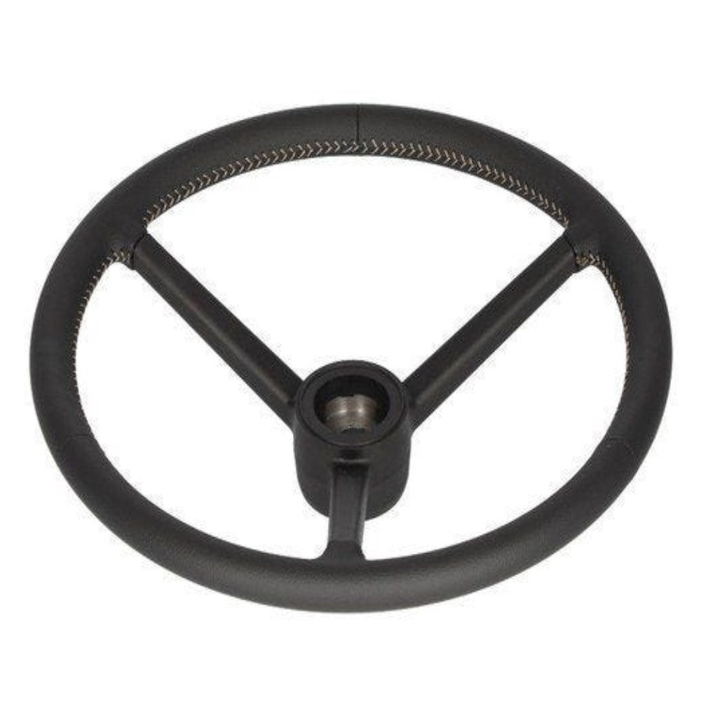 Black Leather Wrapped Steering Wheel RE282643 Fits John Deere 7130 7200R 7210R