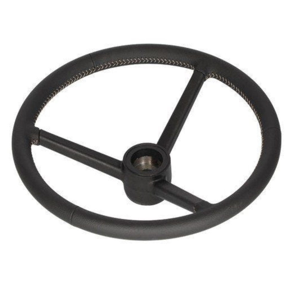 Black Leather Wrapped Steering Wheel RE282643 Fits John Deere 7130 7200R 7210R