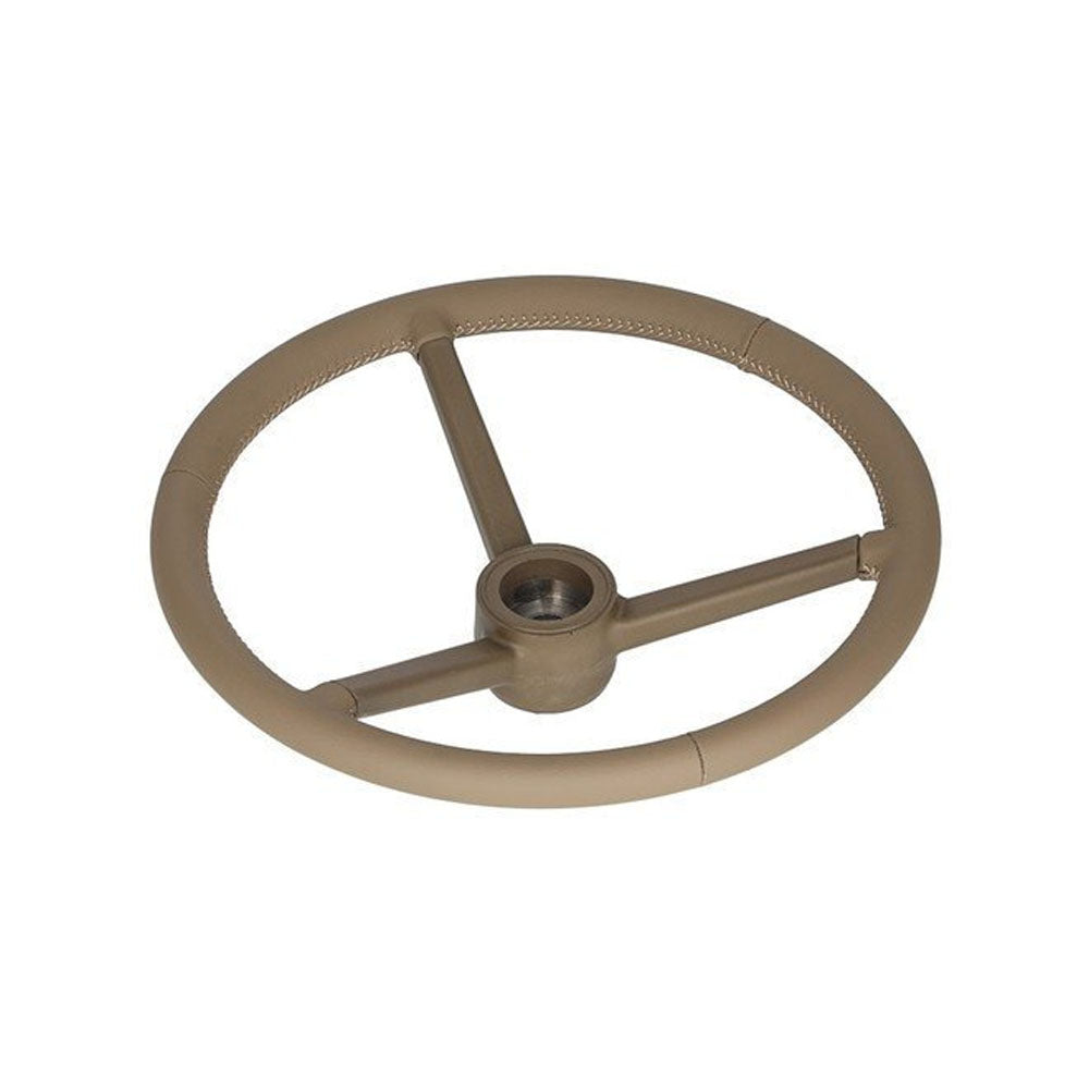 Steering Wheel Leather Wrapped Brown Fits John Deere 6620 6300 6600 6400 6420