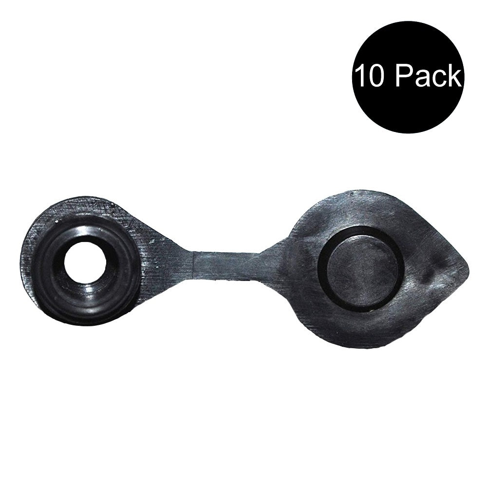 (10) Fuel Air Vent Caps for Gas Can Diesel Jug - Retaining Lip Ventilation Plug