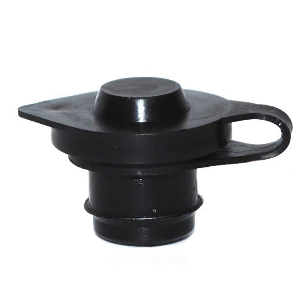 2 Pack- Heavy Duty Vent Caps, Black w/ Retaining Lip for Gas Diesel Fuel Can Jug