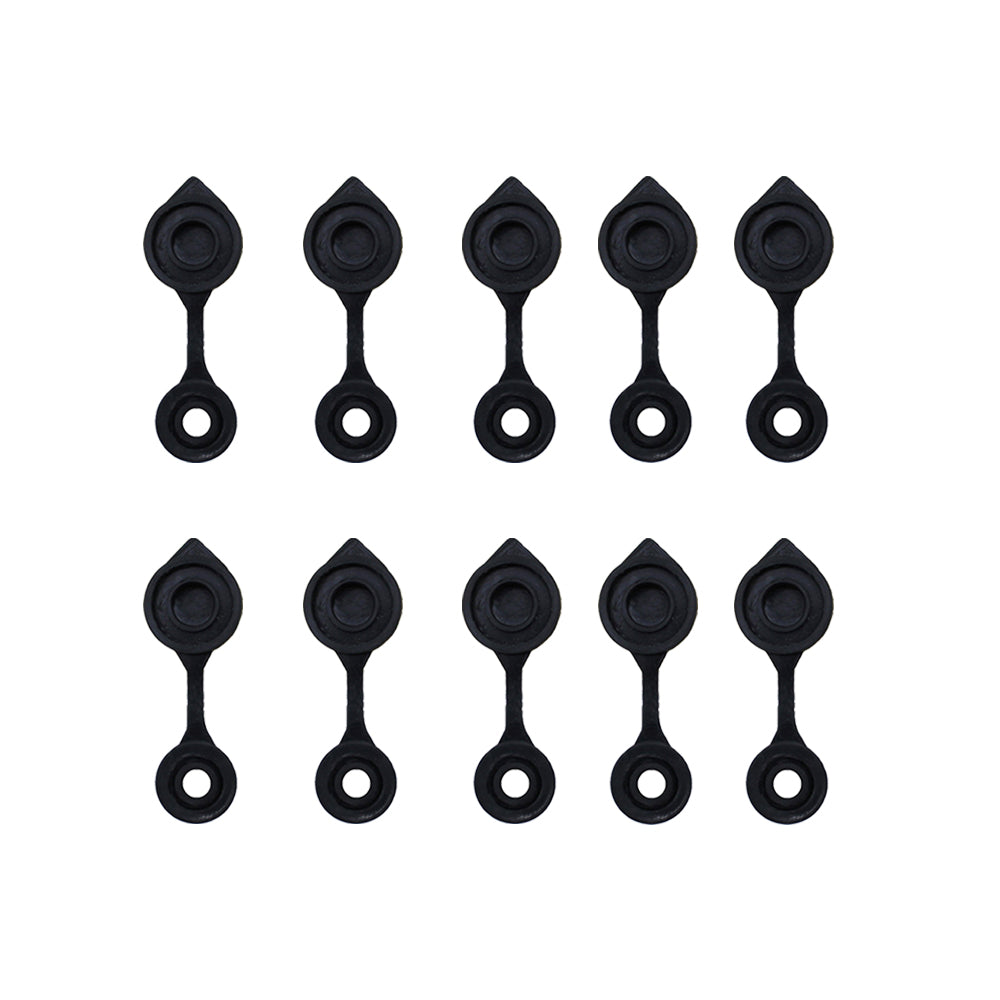 (10) Fuel Air Vent Caps for Gas Can Diesel Jug - Retaining Lip Ventilation Plug