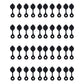 Qty 40: Gas Can Vent Cap (Black)  Fits Universal Products