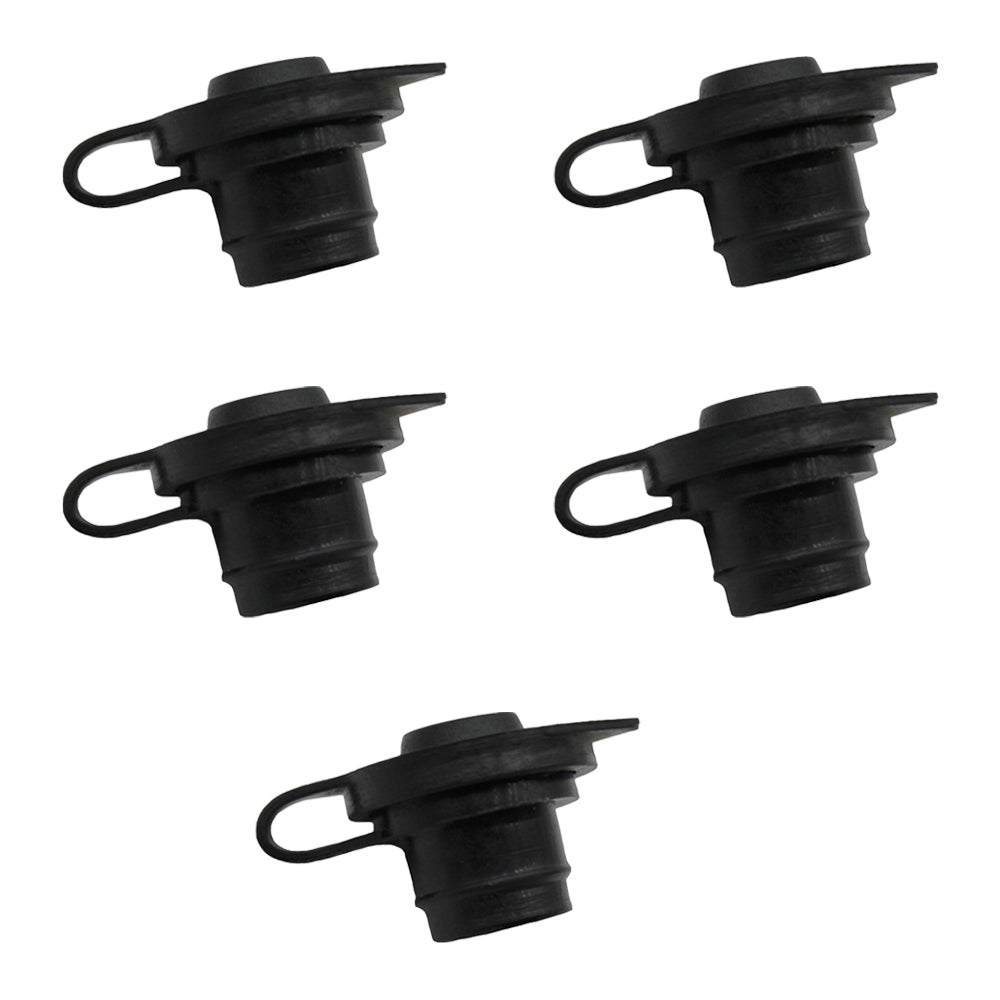 (5)- Black Fuel / Gas Can Vent Cap for Blitz Wedco Scepter Essence Midwest Eagle