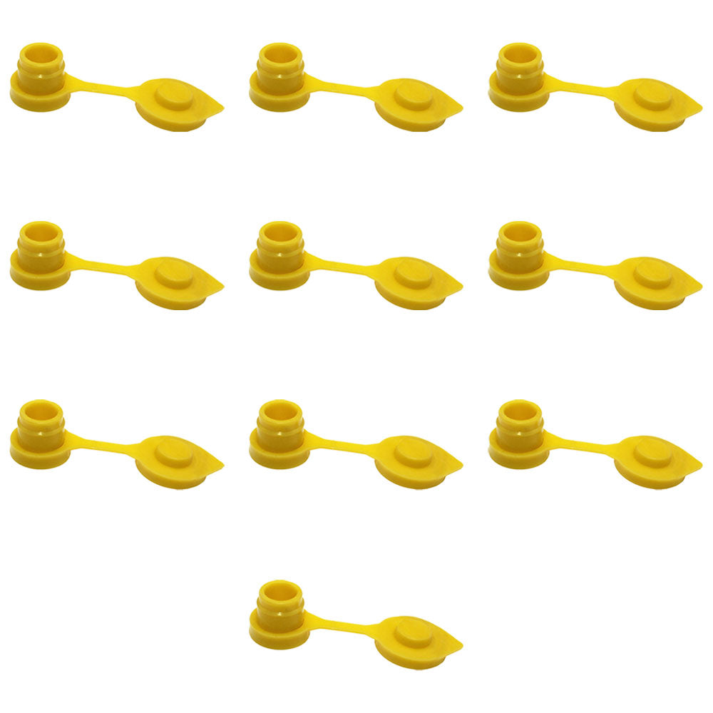 10 Yellow Replacement Gas Can Fuel Jug Vent Caps Eagle Chilton Spouts