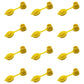 Set of Twelve (12) Yellow Vent Caps For Gas Diesel Fuel Kerosene Water Jugs Cans