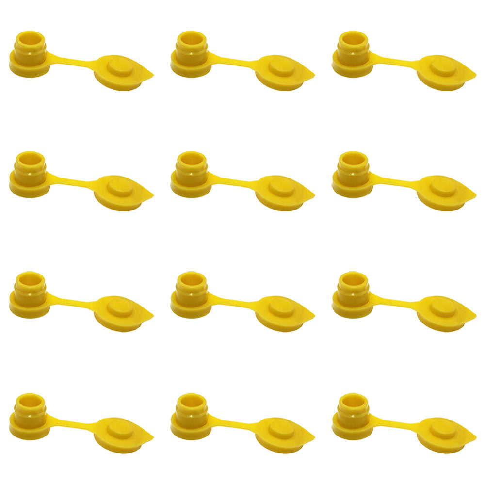 Qty 12: Gas Can Vent Caps (Yellow)  Fits Universal Products