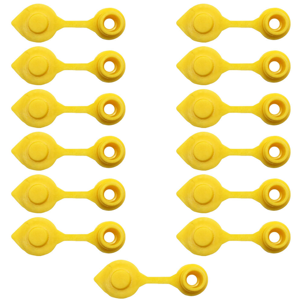 13-Pack New Yellow VENT CAPS Gas Can Breather Midwest Blitz Wedco Scepter