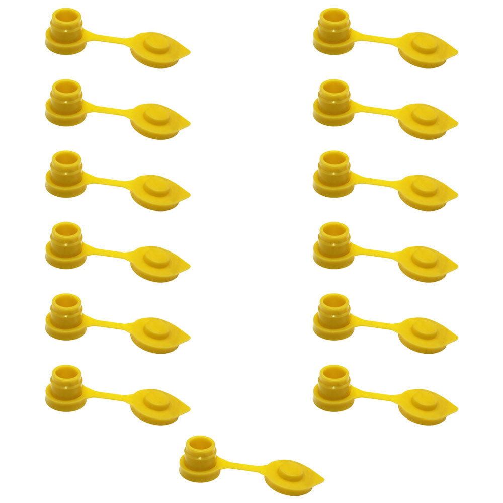 Set of 13 New Gas Can Vent Caps (Yellow) Heavy Duty MYC-Y-VENT13 for Gas Diesel