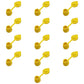 Set of 13 New Gas Can Vent Caps (Yellow) Heavy Duty MYC-Y-VENT13 for Gas Diesel