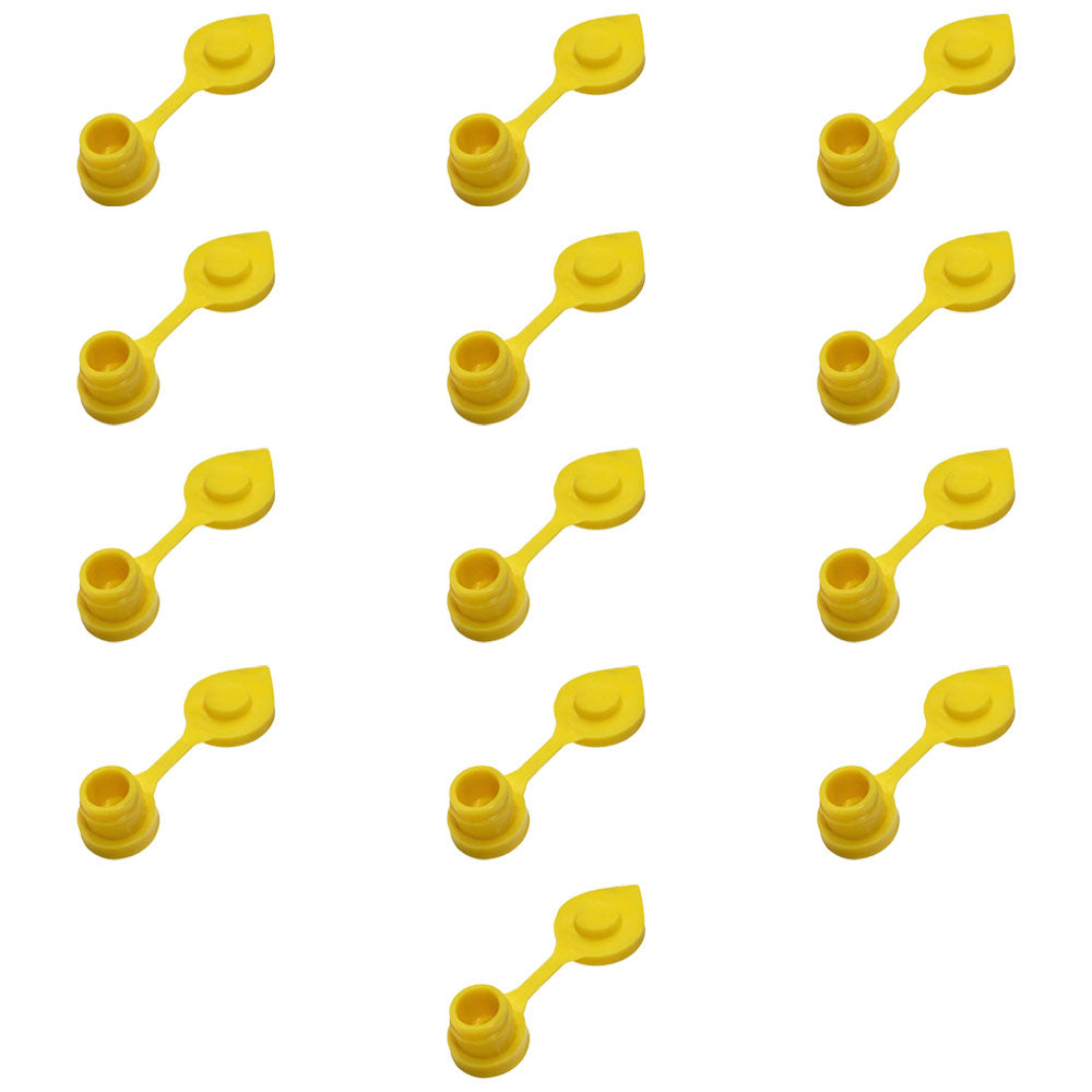 13-Pack New Yellow VENT CAPS Gas Can Breather Midwest Blitz Wedco Scepter