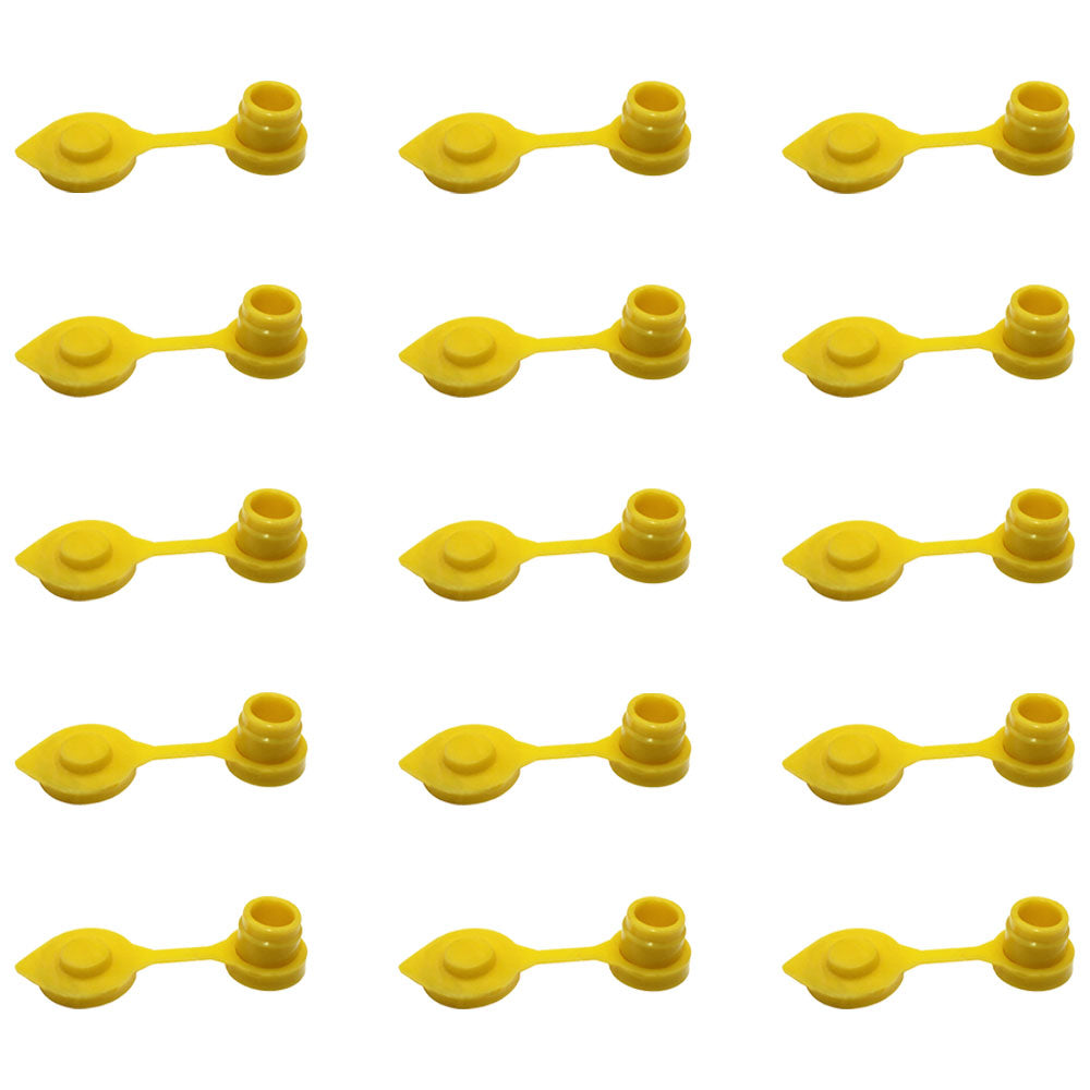 Qty 15: Gas Can Vent Caps (Yellow)  Fits Universal Products