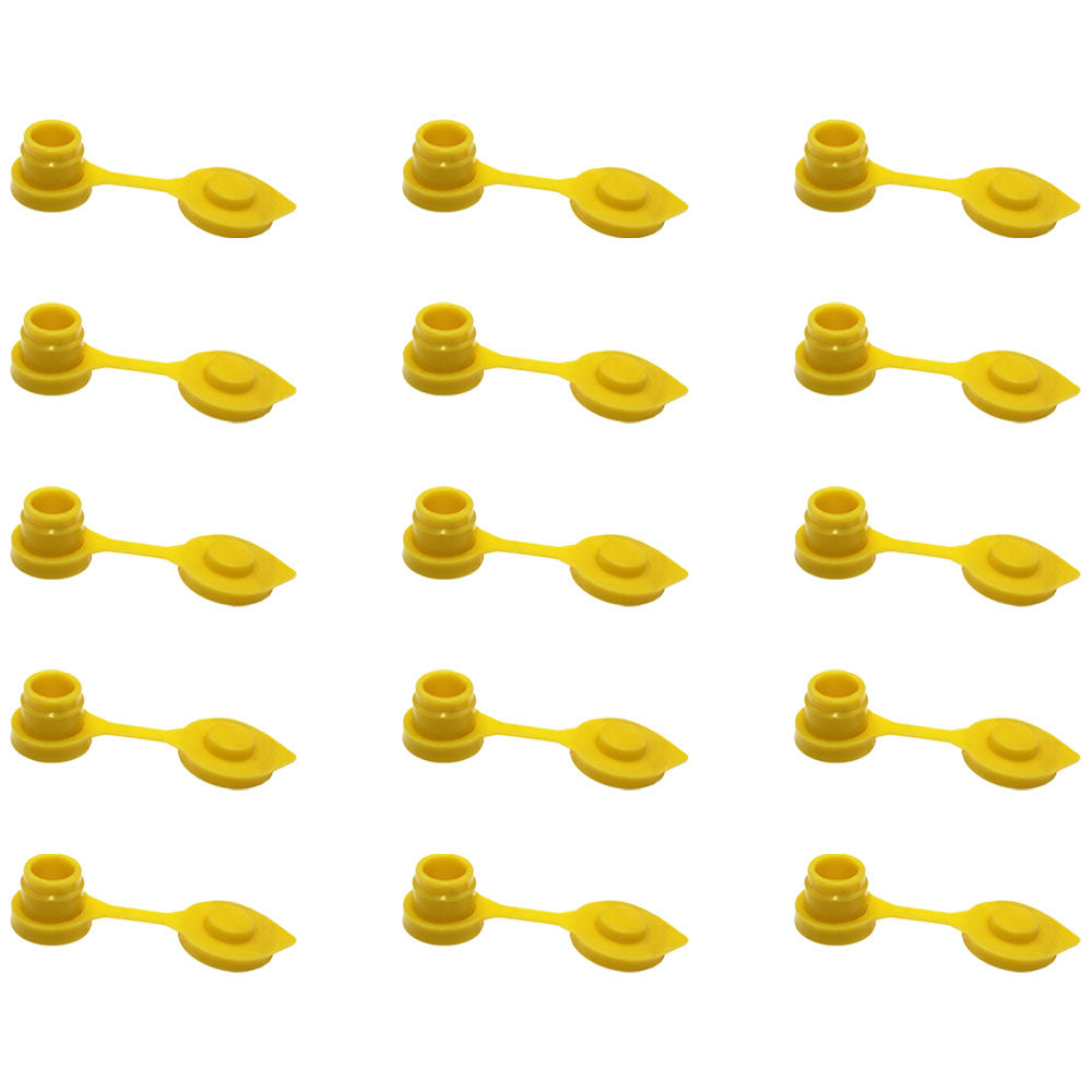15-Pack New Yellow Vent Caps Gas Can Breather Midwest Blitz Wedco Scepter