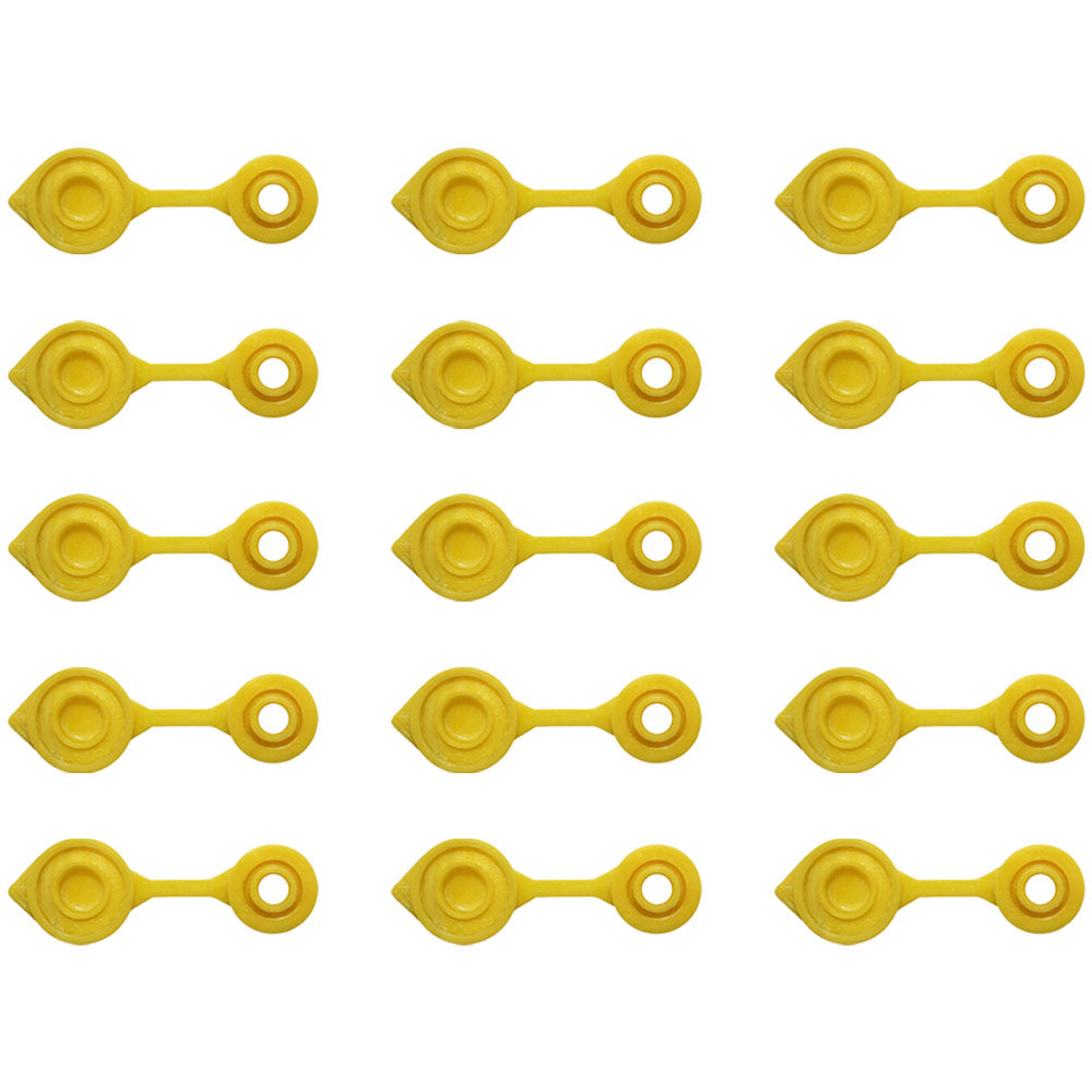 15-Pack New Yellow Vent Caps Gas Can Breather Midwest Blitz Wedco Scepter