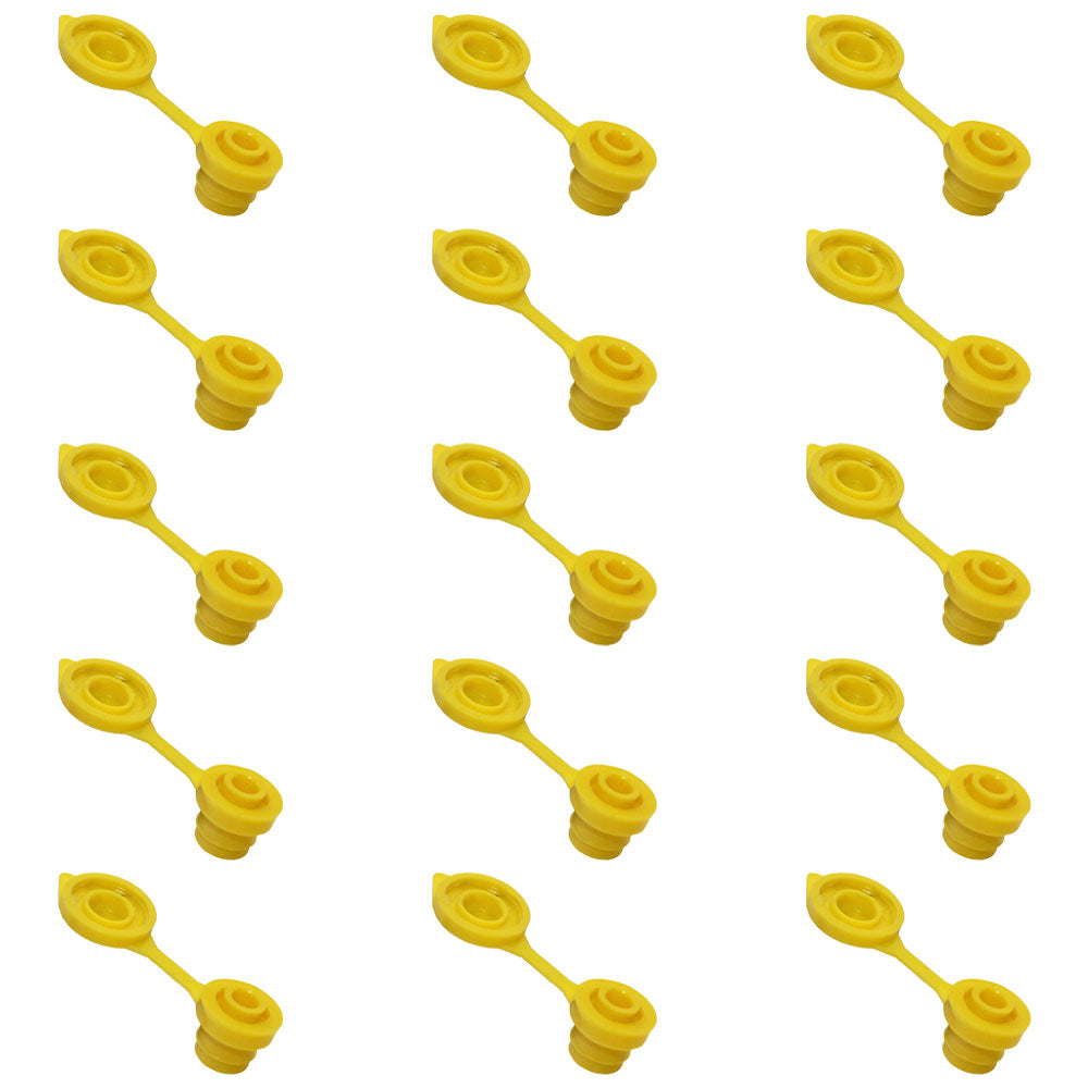 Qty 15: Gas Can Vent Caps (Yellow)  Fits Universal Products