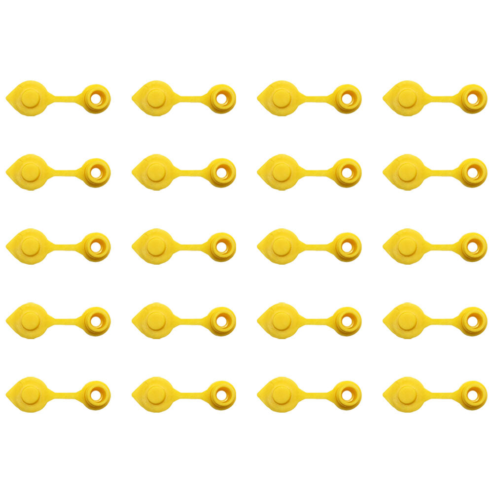 Twenty (20) Yellow Fuel Gas Jug Vent Caps For Eagle Scepter & Other Fuel Cans