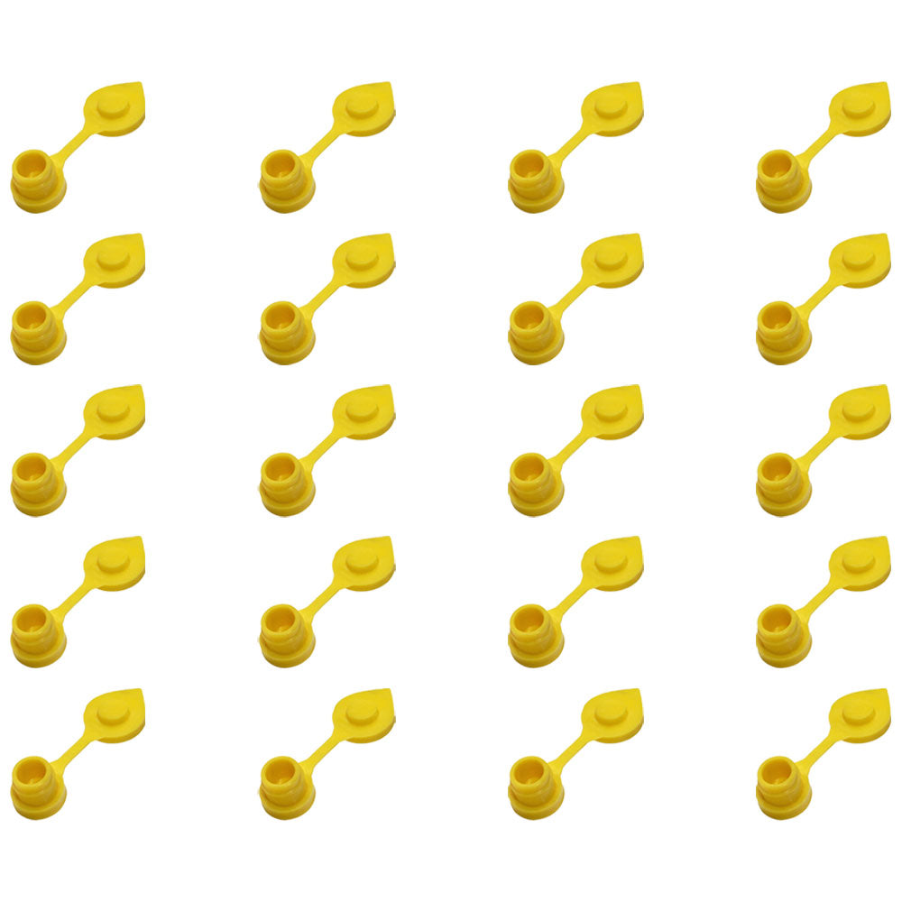 Qty 20: Gas Can Vent Caps (Yellow)  Fits Universal Products