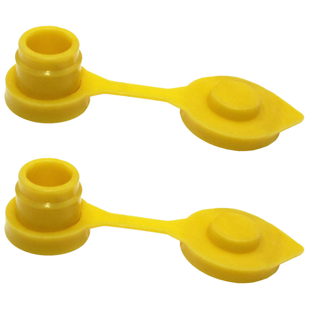 Qty 2: Gas Can Vent Caps (Yellow)  Fits Universal Products