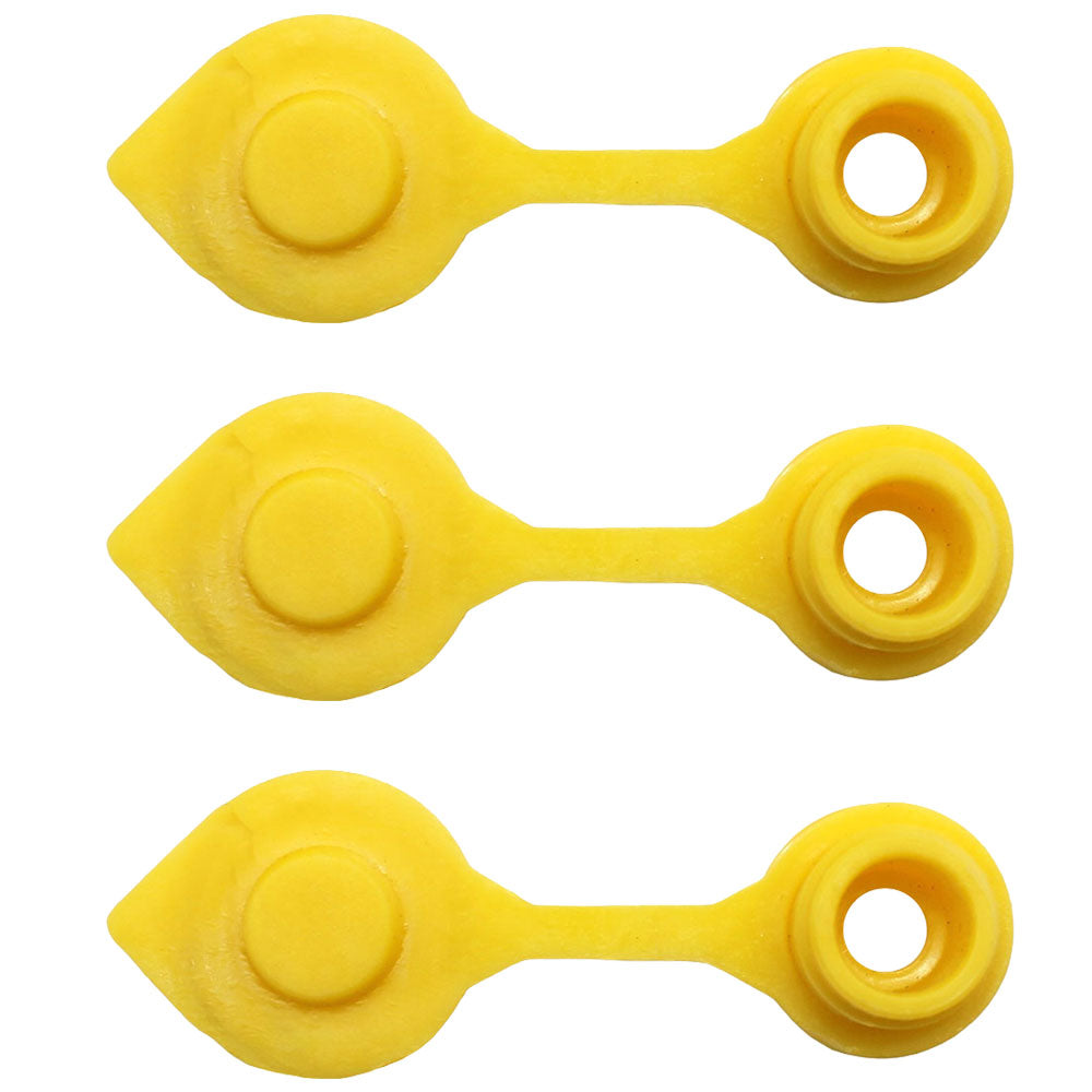 3 Yellow Fuel Gas Can Jug Vent Caps Chilton Brigg Rotopax Gott Rubbermaid Anchor