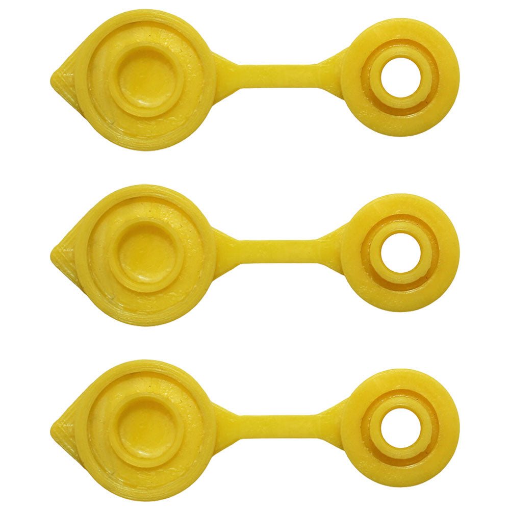 3 Yellow Fuel Gas Can Jug Vent Caps Chilton Brigg Rotopax Gott Rubbermaid Anchor